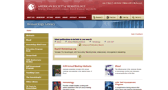 Desktop Screenshot of hematologylibrary.org