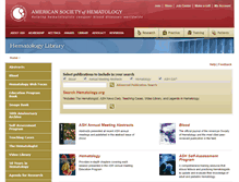 Tablet Screenshot of hematologylibrary.org